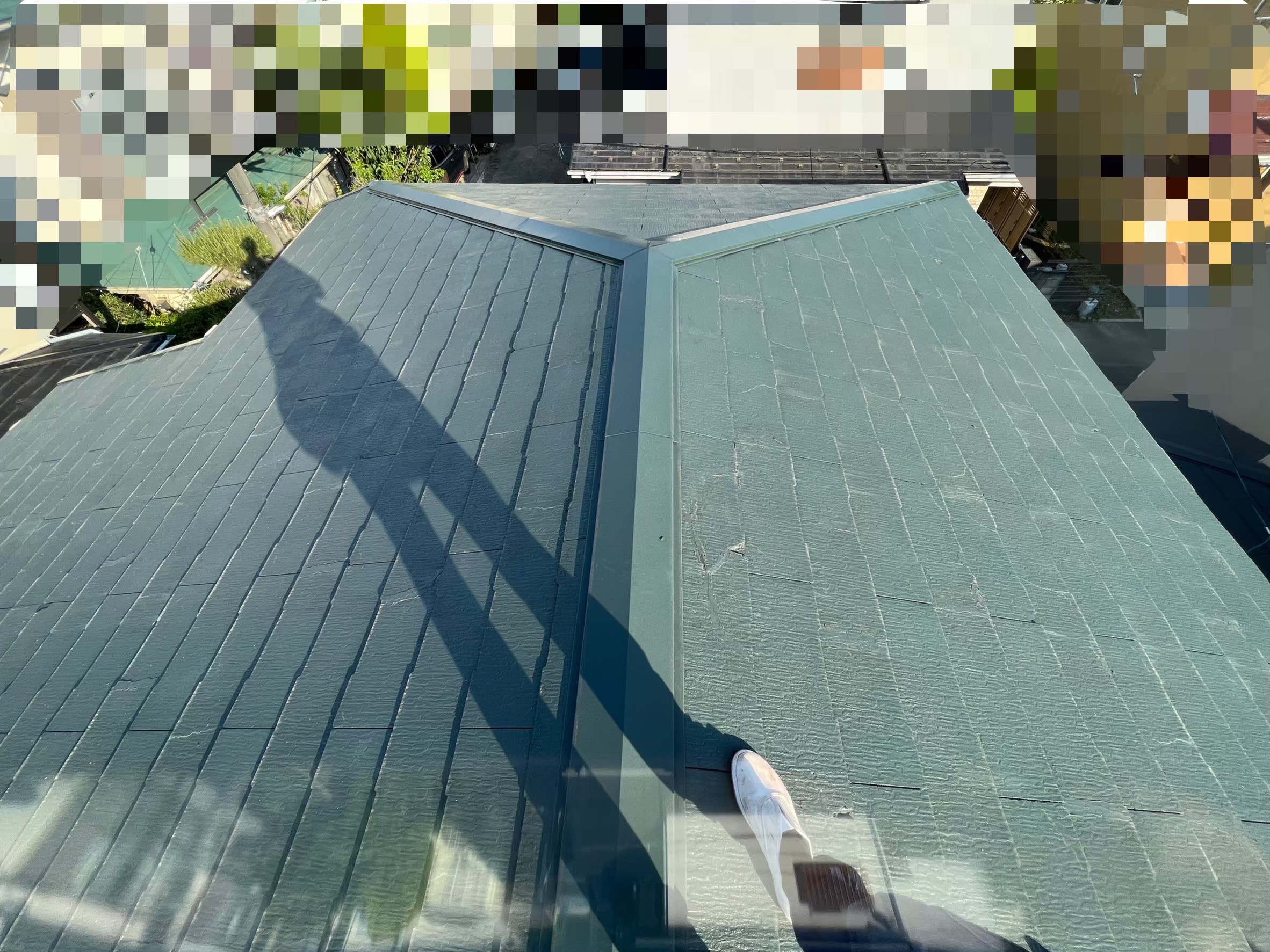 鎌倉市にて屋根修理・雨漏り修理〈タフビームへのカバー工法〉 施工前